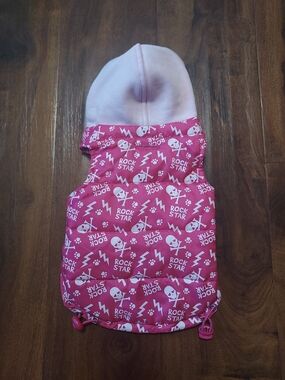 Pink "Rock Star" Hooded Dog Vest - Brand: